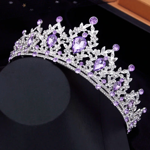 Elegant Vintage Crystal Tiara for Weddings and Pageants - Royal Bridal Crown Hair Accessory